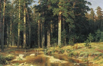 mástil arboleda 1898 paisaje clásico Ivan Ivanovich Pinturas al óleo